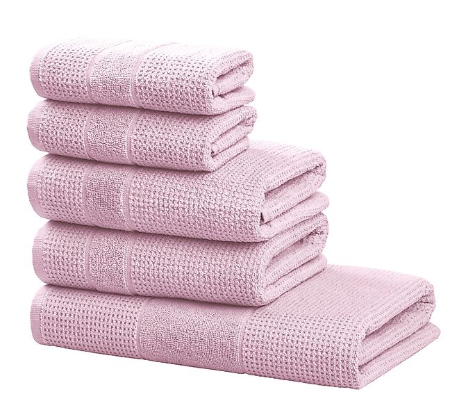 my home Handtuch Set "Kimi, Duschtuch, Handtücher und Gästetücher" Set 5 Wa günstig online kaufen