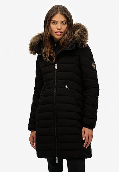 Superdry Steppjacke FUJI FAUX FUR HOOD MID LENGTH günstig online kaufen