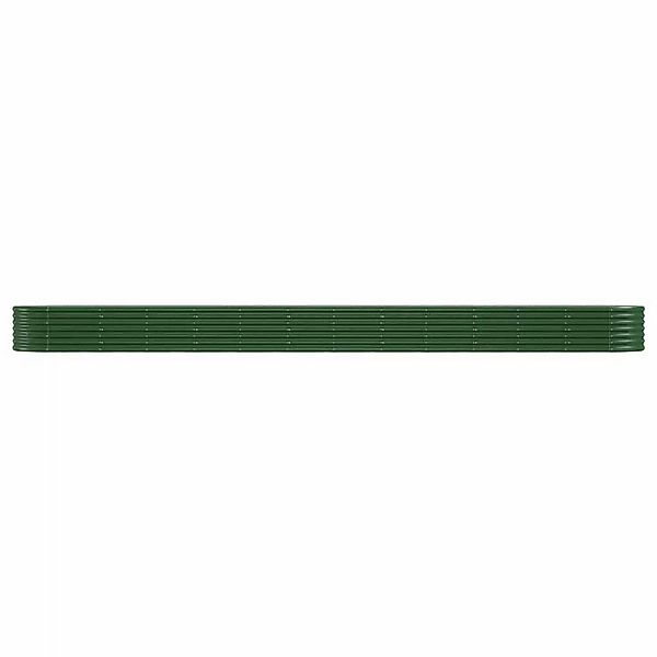 Vidaxl Pflanzkübel Pulverbeschichteter Stahl 512x80x36 Cm Grün günstig online kaufen