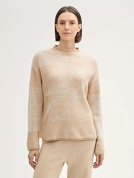TOM TAILOR Strickpullover Gemusterter Strickpullover Gemusterter günstig online kaufen
