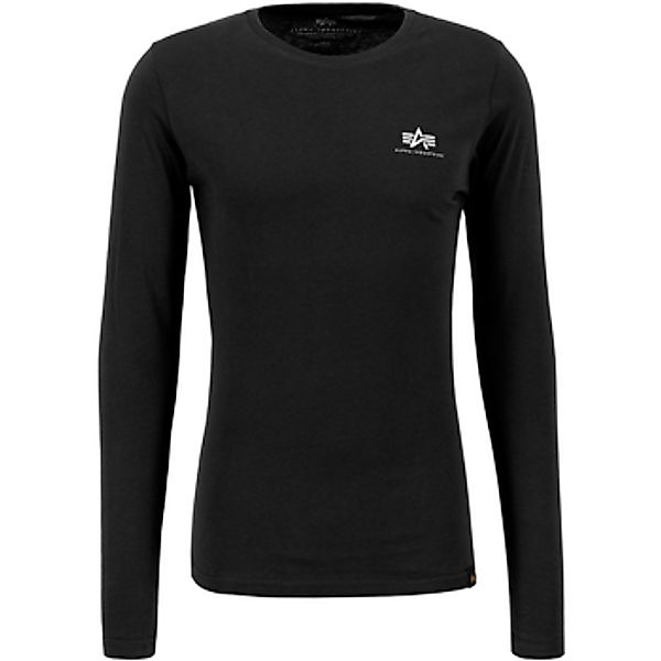 Alpha Industries  Langarmshirt Back Print Heavy LS - black günstig online kaufen