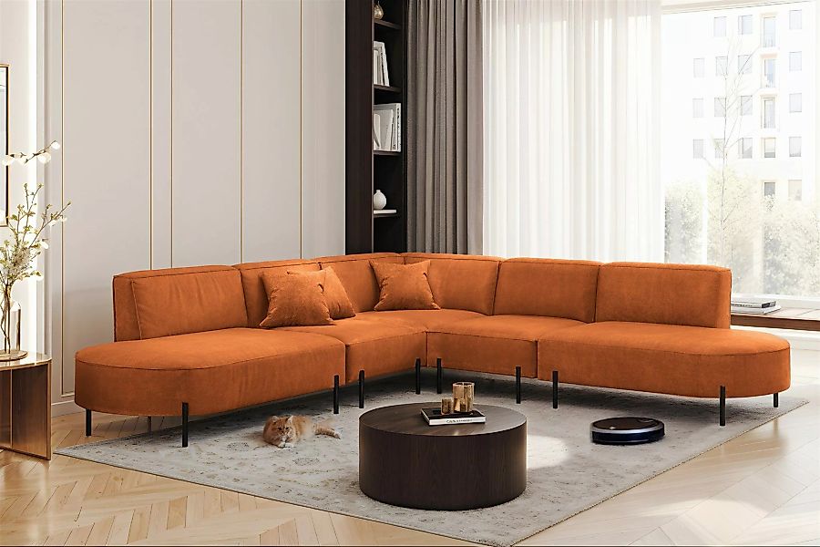 Fun Möbel Ecksofa Sofa VALENCIA Seite günstig online kaufen