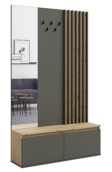 Feldmann-Wohnen Garderobe Doris (1 Schrankelement, 2 günstig online kaufen