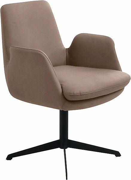 K+W Komfort & Wohnen Drehstuhl "Cube" () Rückholfunktion, Untergestell schw günstig online kaufen