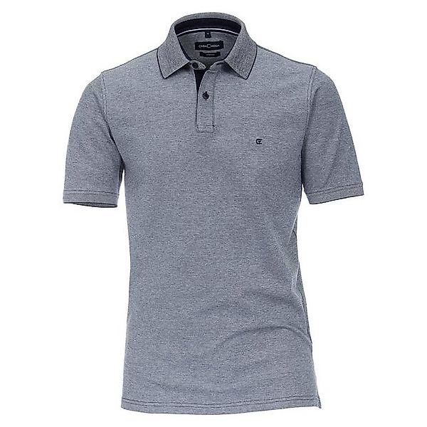 CASAMODA Poloshirt Große Größen Herren Stretch-Poloshirt navy melange CasaM günstig online kaufen