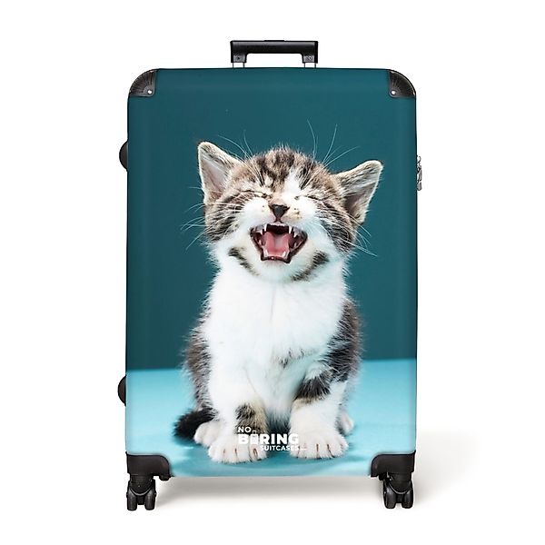 NoBoringSuitcases.com© Hartschalen-Trolley Kätzchen - Katze - günstig online kaufen