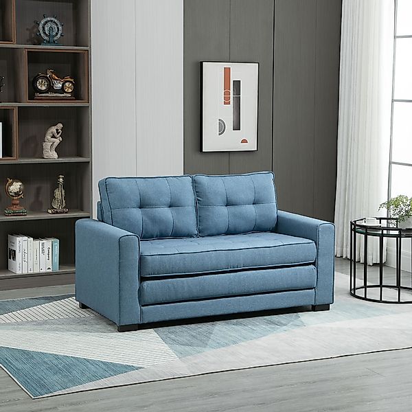 HOMCOM Schlafsofa Sofa mit Bettfunktion, Polstersofa günstig online kaufen