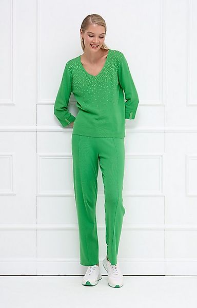 Passioni Strickhose mit glitzernden Strass-Kordeln günstig online kaufen