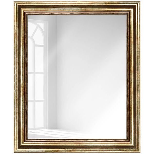 WANDStyle Wandspiegel H550, Gold, aus Massivholz im Antik Stil günstig online kaufen