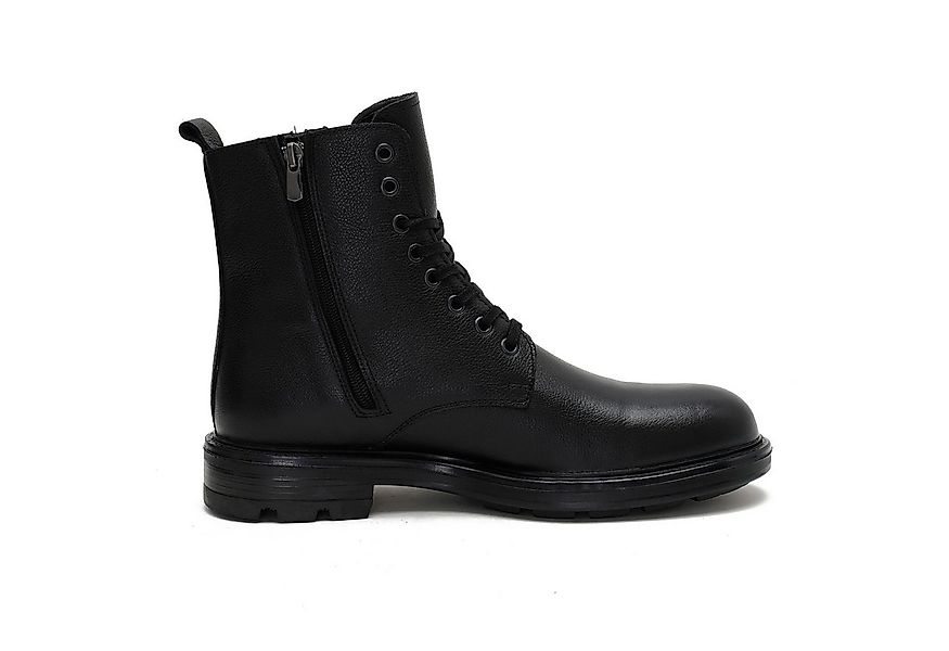 Desa Herren-Ankle-Boots aus Leder – Textilfutter, Kunststoffsohle, flacher günstig online kaufen