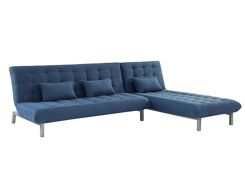 Schlafsofa Klappsofa modulierbar - Stoff - Blau - HORNET günstig online kaufen
