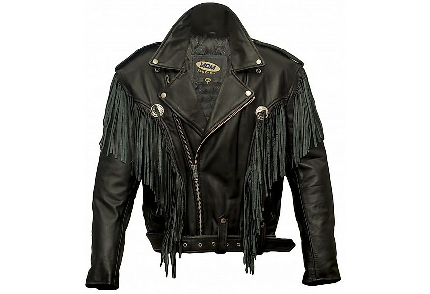 MDM Motorradjacke Chopper Lederjacke aus Rindsleder, Motorradjacke, Biker J günstig online kaufen
