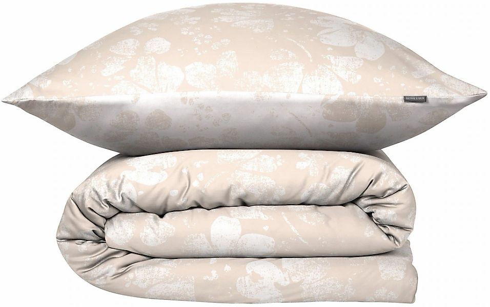 Schiesser Bettwäsche "Mona aus elegantem Baumwollsatin mit floralem Design" günstig online kaufen
