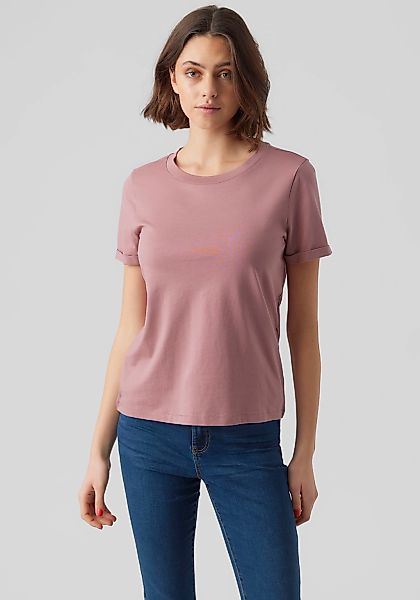 Vero Moda Kurzarmshirt "VMPAULA S/S T-SHIRT NOOS" Baumwolle, regular fit günstig online kaufen