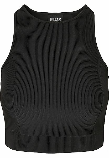 URBAN CLASSICS Sport-BH "Urban Classics Damen Ladies Cropped Shiny Rib Top" günstig online kaufen