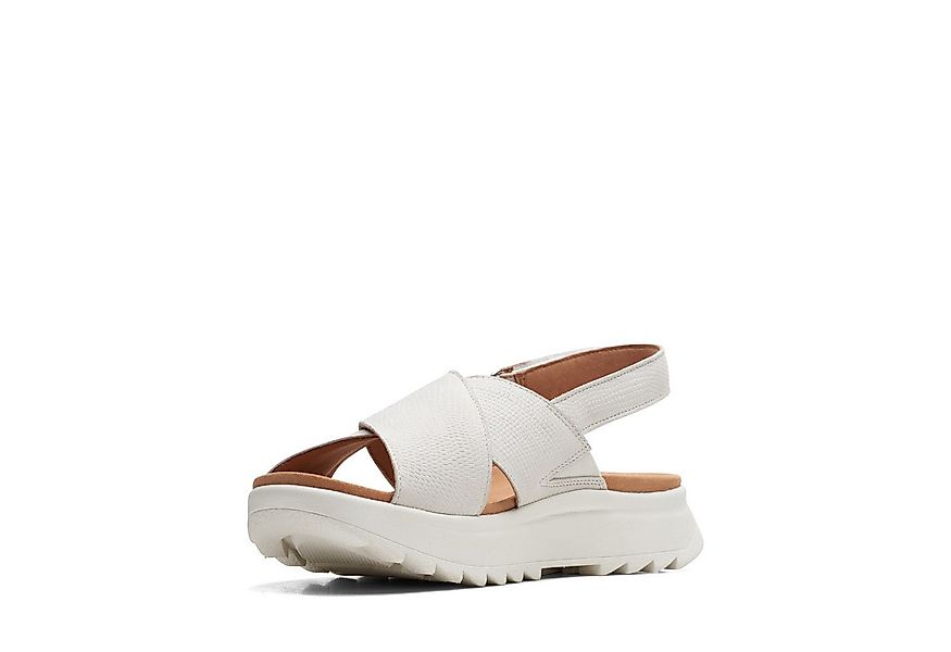 Clarks DashLite Wish Sandale, Plateausandale, Klettschuh mit modischer Kreu günstig online kaufen