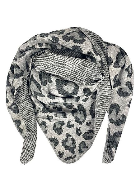 Taschen4life XXL-Schal Dreiecksschal SW175 Leopard & Herz Muster, groß, kus günstig online kaufen