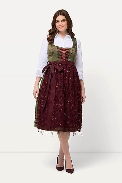 Ulla Popken Dirndl Dirndl Ornamente Carree-Ausschnitt günstig online kaufen