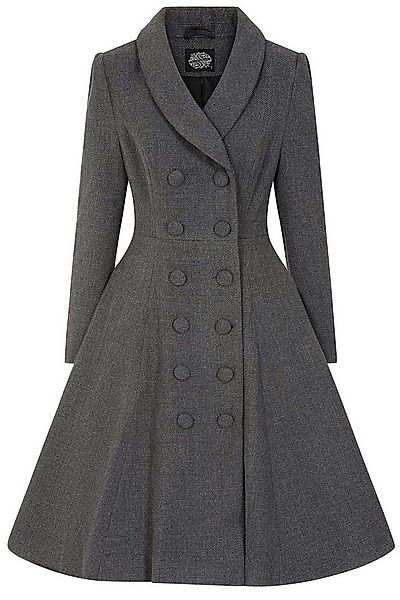Hearts & Roses London Langmantel Gracie Swing Coat Grau Rockabilly Retro Vi günstig online kaufen