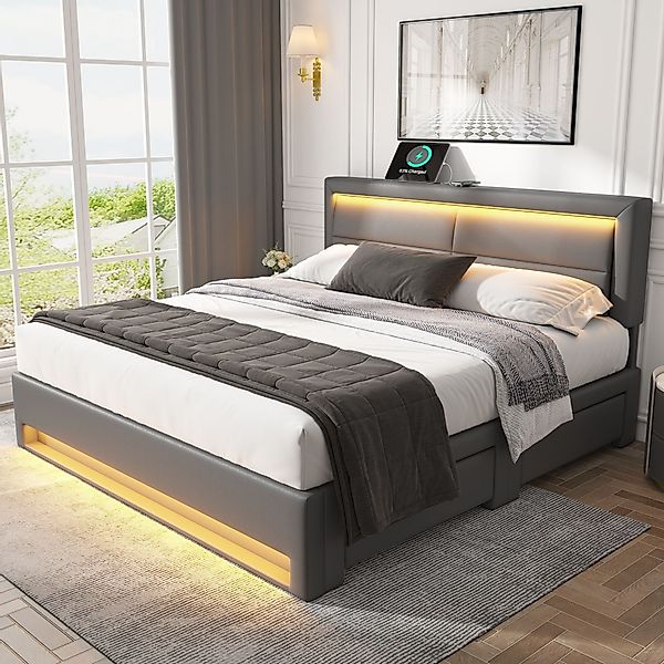 HAUSS SPOLE Polsterbett 160x200cm, mit USB-Anschluss, günstig online kaufen