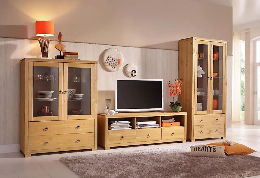 Home affaire Wohnwand "Gotland", (Set, 3 St.), bestehend aus 1 Highboard, 1 günstig online kaufen