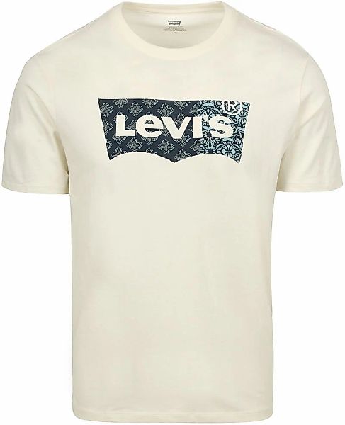 Levi's T-Shirt Graphic Logo Bandana Beige - Größe L günstig online kaufen