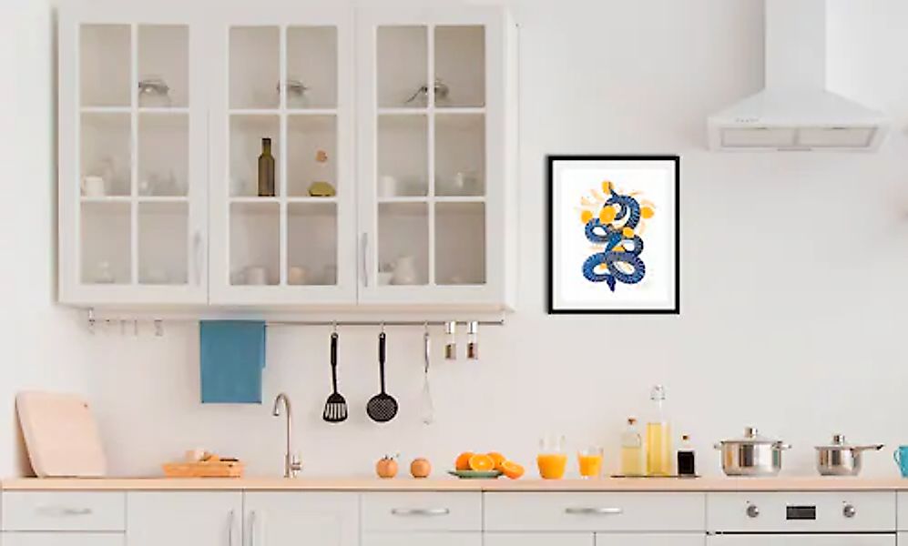 queence Bild »Lemon Snake« Figuren   Obst   Obst Bilder   Reptilien   Schri günstig online kaufen