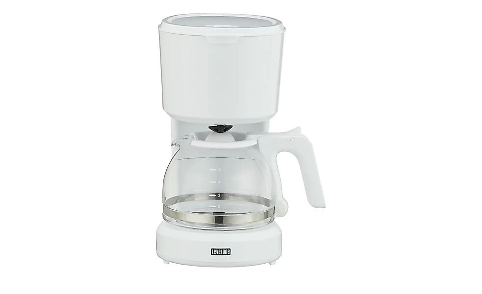 levelone Kaffeautomat  KA-060W ¦ weiß ¦ Kunststoff,Glas,Metall ¦ Maße (cm): günstig online kaufen