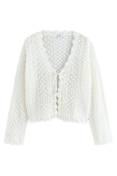 Next Strickjacke Strickjacke mit Bindedetail mit günstig online kaufen