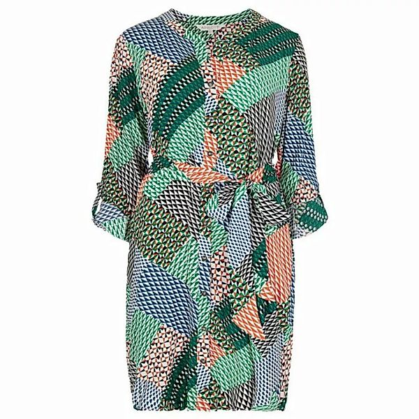 Apricot Minikleid Geo Patchwork Tie Shirt Dress, mit Bindegütel, mit geomet günstig online kaufen