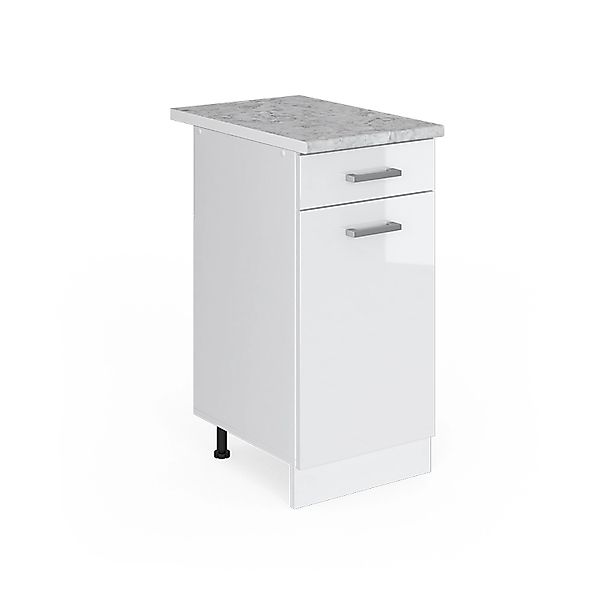 Vicco Unterschrank R-Line, Weiß Hochglanz/Weiß, 40 günstig online kaufen