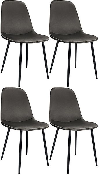 CLP Esszimmerstuhl Maryam (4er Set, 4 St), mit Vierfußgestell und Rückenleh günstig online kaufen