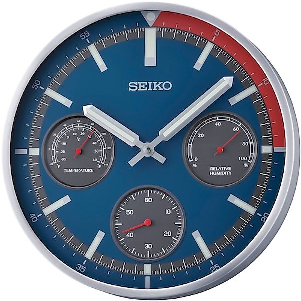 Seiko Wanduhr (Quarzuhr,Leuchtzeiger,Wohnzimmer,Esszimmer,Küche,Arbeitszimm günstig online kaufen