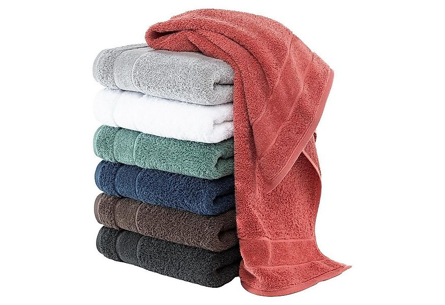 Cawö Duschtuch NIDE, B 70 cm, L 140 cm, Walnussbraun, (1-St), 100 % Baumwol günstig online kaufen