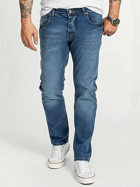 Rock Creek Regular-fit-Jeans Herren Jeans Stonewashed Dunkelgrau RC-2405 günstig online kaufen