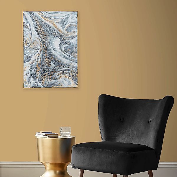 Art for the home Leinwandbild "Luxus Marmor" 1 Stk. tlg. Handgemalt Wandbil günstig online kaufen