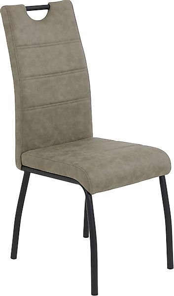 HELA 4-Fußstuhl "PETRA", (Set), 1 St., Vierfußstuhl; Vintage Optik; mit Gri günstig online kaufen