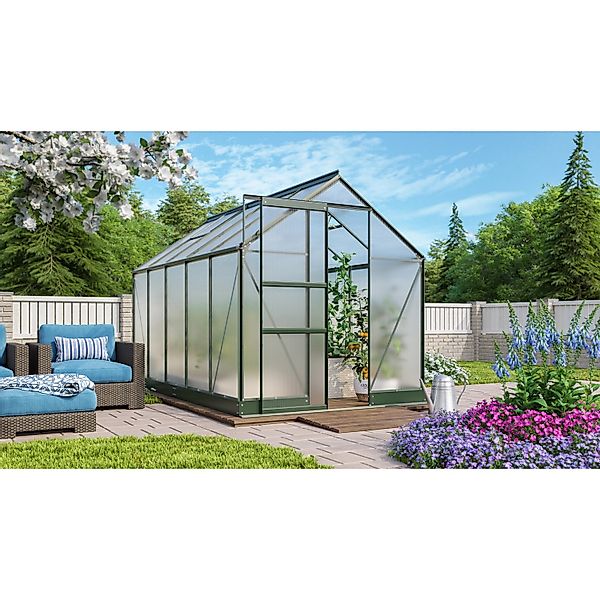 Vitavia Gewächshaus Apollo 6200 Smaragd 6,2 m² inkl. Fundament günstig online kaufen