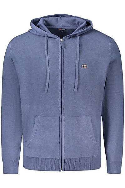 NORWAY 1963 Strickpullover Blauer Norwegen-Cardigan Herren mit Kapuze & Sti günstig online kaufen
