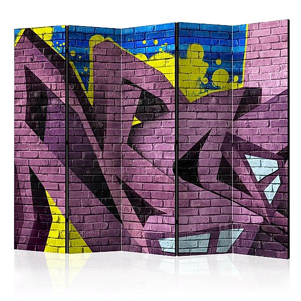 5-teiliges Paravent - Street Art - Graffiti Ii [room Dividers] günstig online kaufen