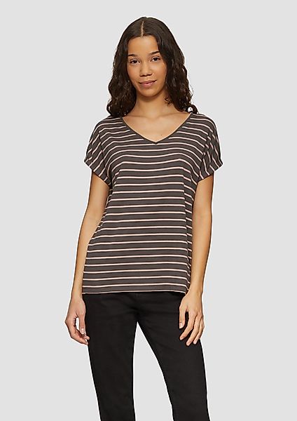 QS Kurzarmshirt T-Shirt aus Modalmix mit günstig online kaufen