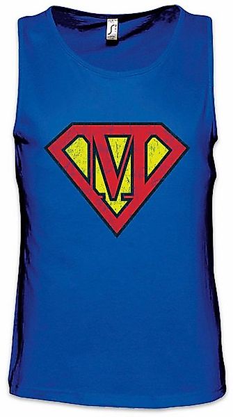 Urban Backwoods Tanktop Super M Ärmelloses T-Shirt Buchstabe Initialen Vorn günstig online kaufen