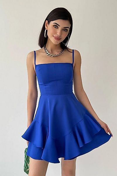 WOMAN VISION Minikleid Verstellbares Trägergelbes Kleid mit Rockdetail - Da günstig online kaufen