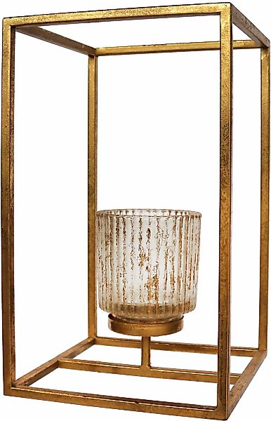 Creativ deco Teelichthalter "Weihnachtsdeko", (1 St.), Glas mit Reliefstruk günstig online kaufen