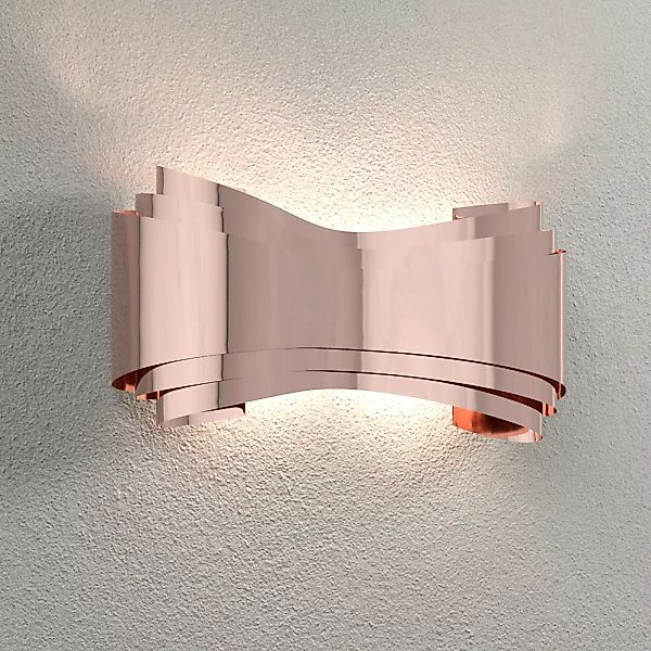 Ionica - kupferfarbene LED-Designer-Wandleuchte günstig online kaufen