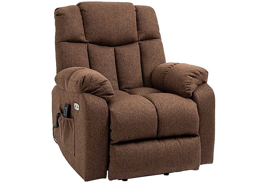 HOMCOM Relaxsessel Relaxsessel mit Liegefunktion, mit Fernbedienung (Fernse günstig online kaufen