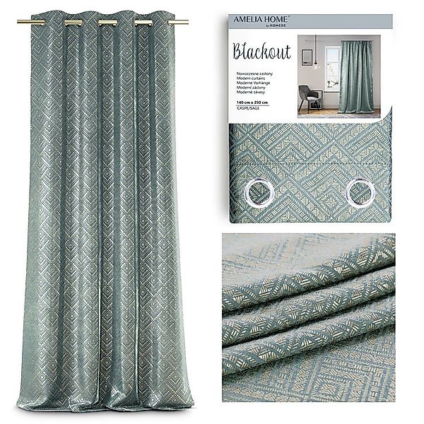 AmeliaHome Vorhang Vorhang Gardine 140x250 cm günstig online kaufen