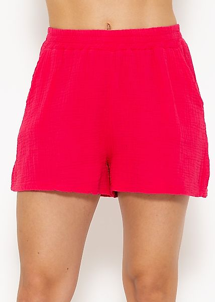 SASSYCLASSY Shorts High-Waist Musselin Shorts Damen günstig online kaufen