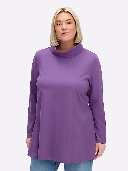 Sheego T-Shirt Rollkragenshirt günstig online kaufen