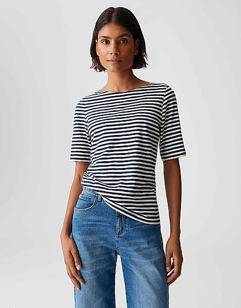 OPUS Kurzarmshirt SIZUKI aus nachhaltiger Baumwolle günstig online kaufen